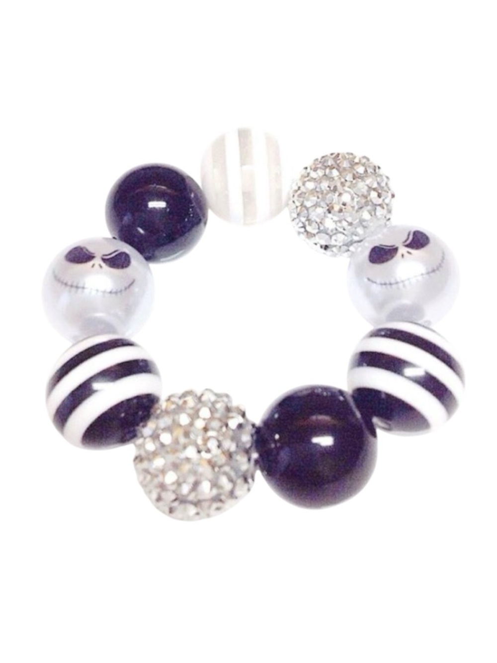 Handmade Jack Skellington Disney Nightmare Before Christmas Bracelet Stretch